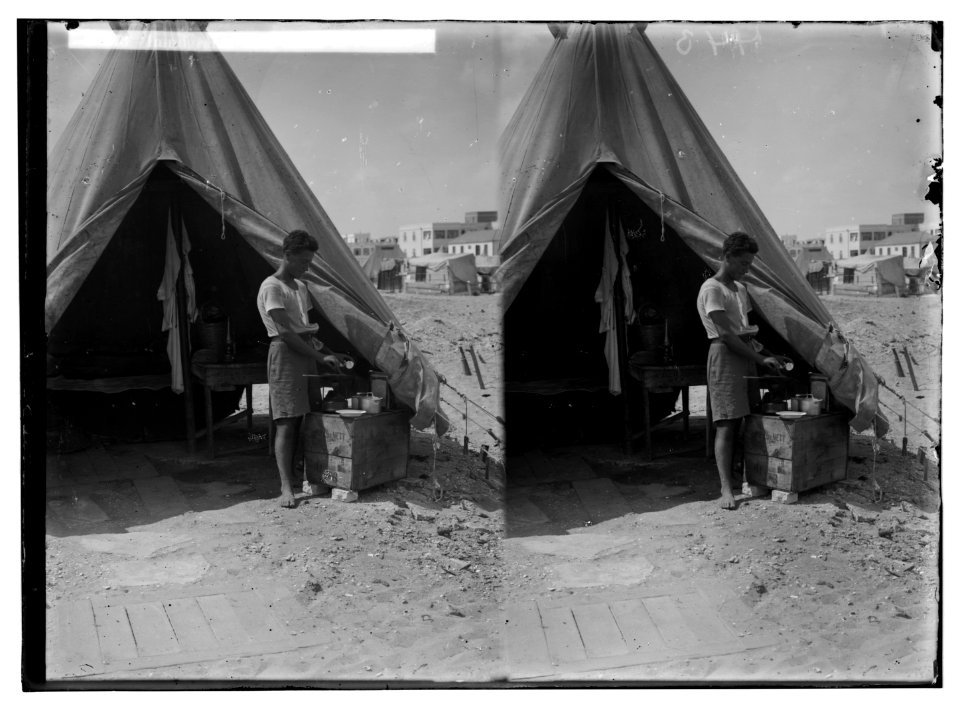 Jewish colonies and settlements. Tel Aviv. Immigrants' first home in Palestine LOC matpc.05823