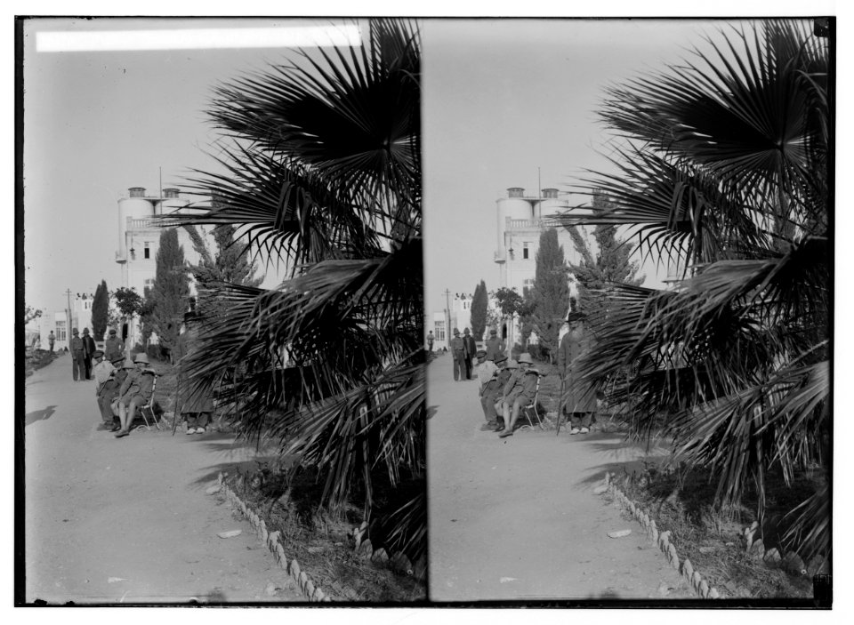 Jewish colonies and settlements. Tel Aviv. Public garden and the water tower LOC matpc.02339