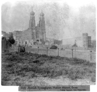 Jewish Synagogue, Sutter Street, from Union Square, San Francisco LCCN2002723462