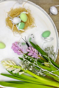 Easter nest easter hare photo