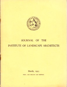JILA Journal of the Institute of Landscape Architects March 1955