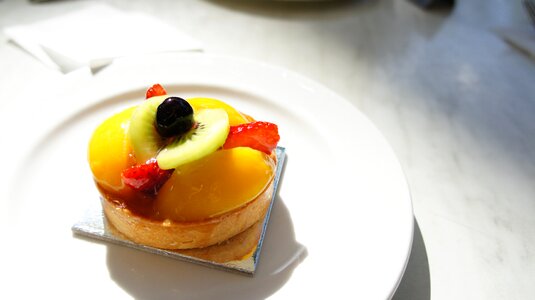 Delicious plate refreshment