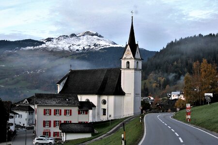 Architecture buildings mountains photo