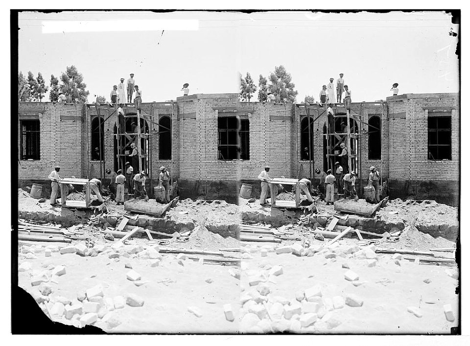 Jewish colonies and settlements. Tel Aviv. Process of building progressing LOC matpc.05830