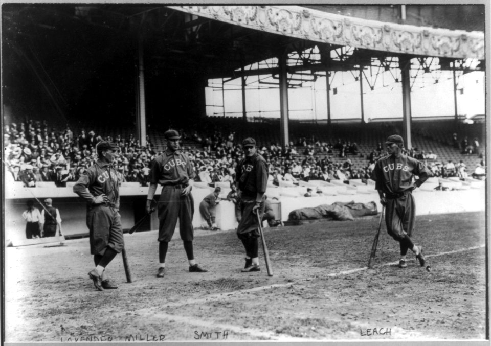 Jimmy Lavender, Ward Miller, Charlie Smith, and Tommy Leach, Chicago NL (baseball) LCCN2001704383