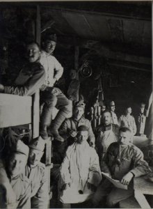 Jnnenraum d-Mannschaftsbaracke.Contrinschlucht. (BildID 15459611)