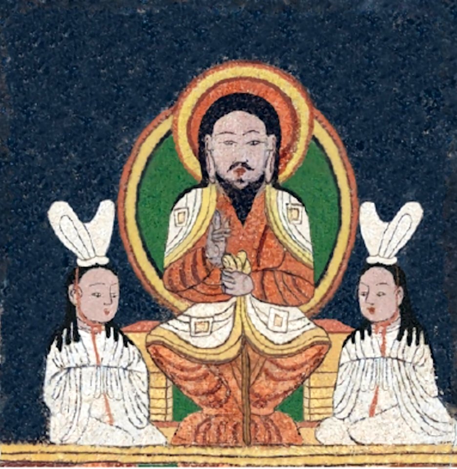 Jesus Image on a Manichaean Temple Banner upscaled
