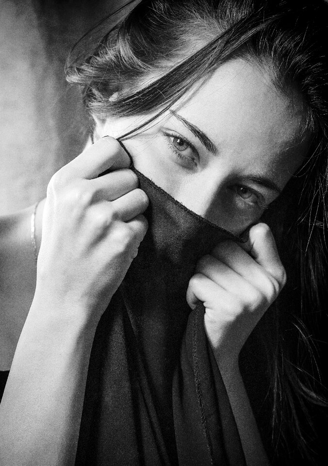 A woman eyes