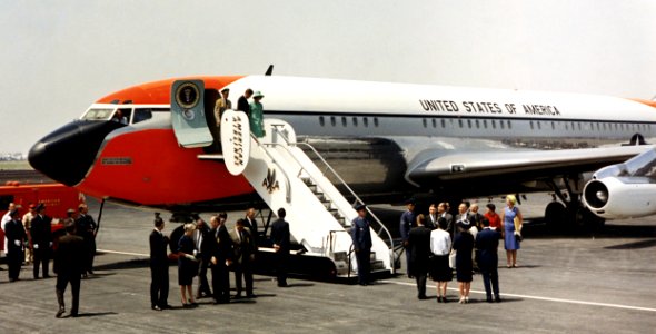 JFK exiting Air Force One