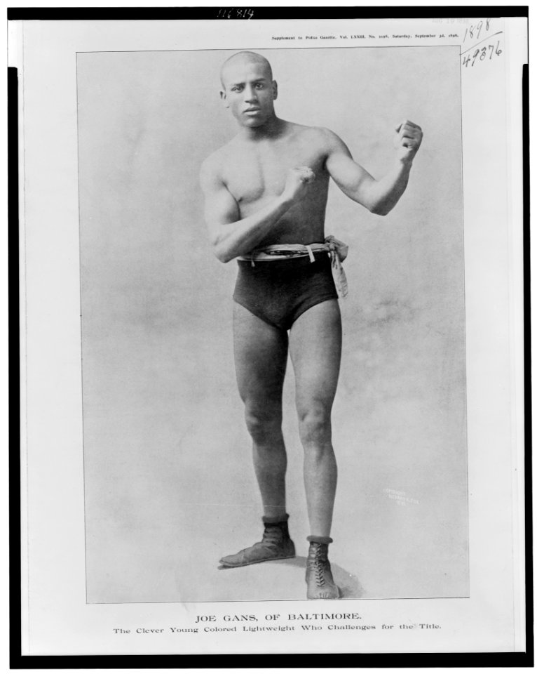 Joe Gans, of Baltimore, the clever young colored lightweight who challenges for the title LCCN96515727