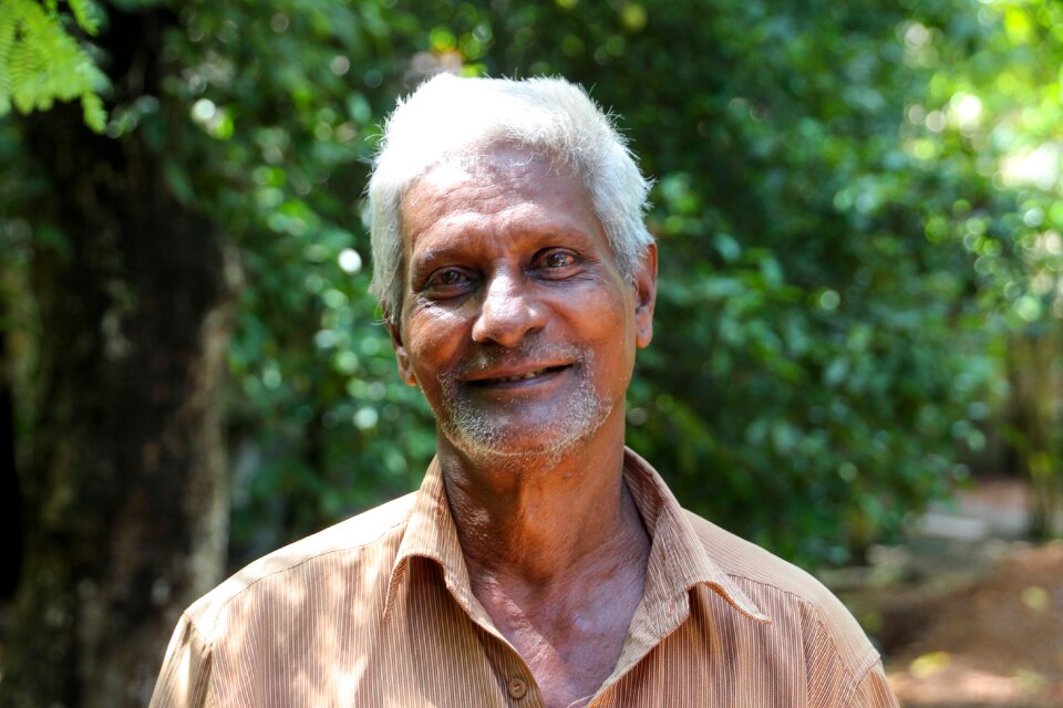 Indians old man white hair