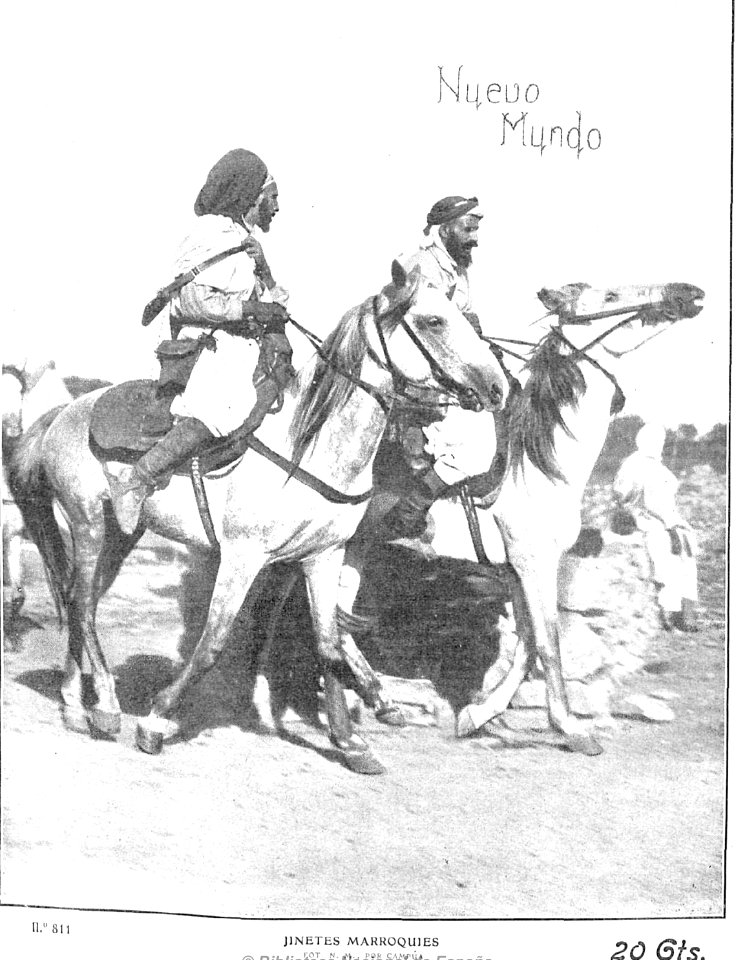 Jinetes marroquíes, de Campúa, Nuevo Mundo, 22-07-1909