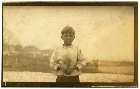 Joe Zadovitch, 7 years old. Said he has been working some. He was going home from the Pass Christian Cannery at 5 P.M. LOC nclc.01038