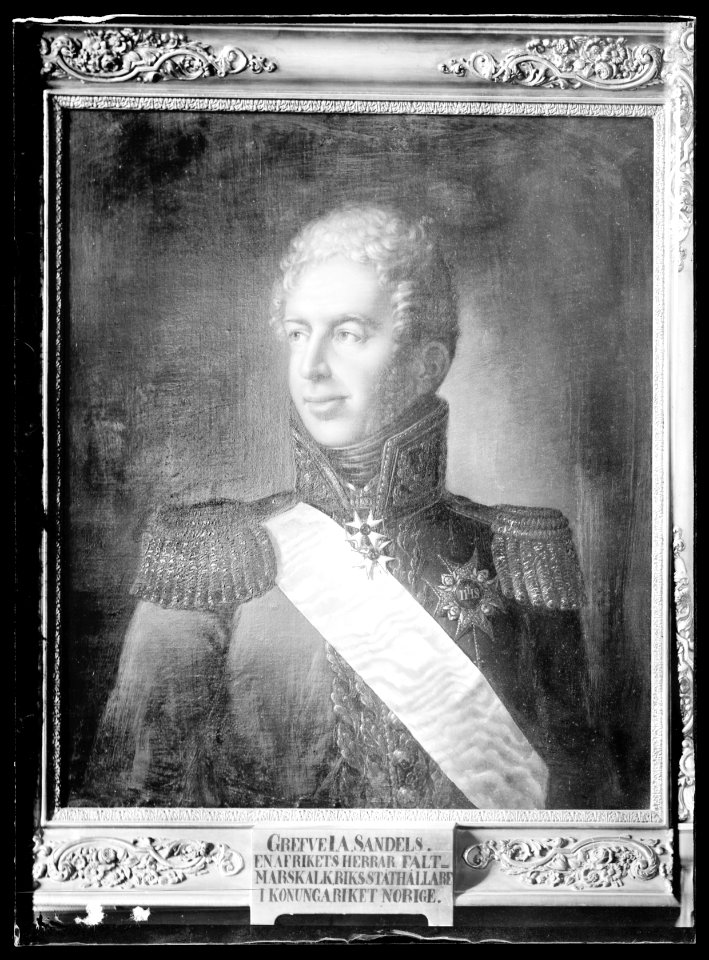 Johan August Sandels, fältmarskalk, 1764-1831. Oljemålning på duk - Skoklosters slott - 19237