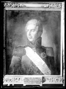 Johan August Sandels, fältmarskalk, 1764-1831. Oljemålning på duk - Skoklosters slott - 19237