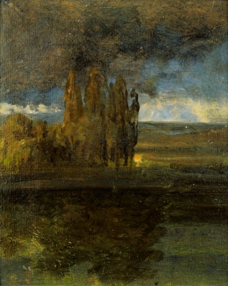 Johan Christian Claussen Dahl - Utsikt over Elbe og Der Bär Bastion