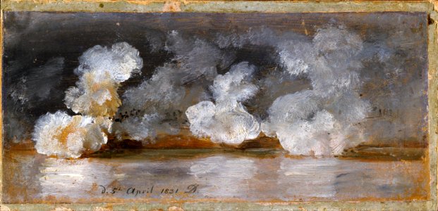 Johan Christian Dahl - Smoke from Cannon Shots - Google Art Project