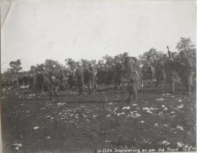 Jnspizierung an der ital. Front 12.XI.17. (BildID 15612256)