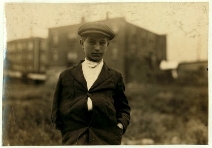 Jo Frank, 38 Blaine St. Broke his arm in mill - belt accident. Said 16 years. LOC nclc.03010