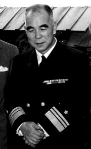 JMSDF Admiral Mitsugu Ihara 庵原貢海将 (NH 62051 Fleet Admiral and Mrs. C.W. Nimitz in Garden)