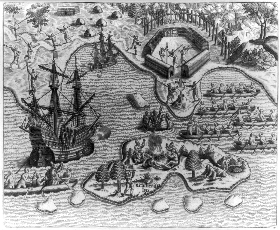Johannes Staden taken prisoner at San Maro by Indians LCCN2007677245