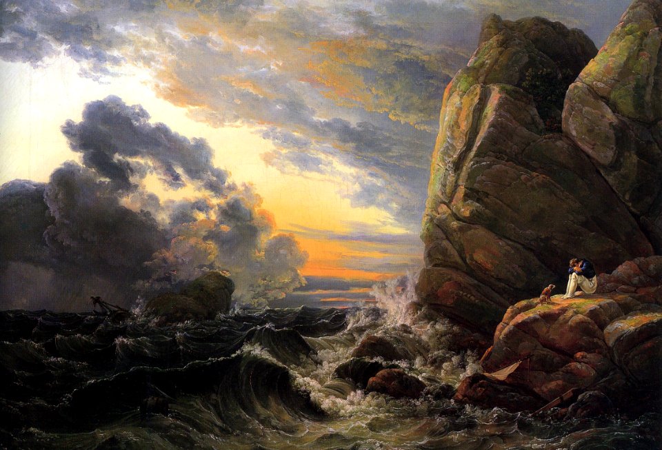 Johan Christian Claussen Dahl - Morning after a Stormy Night - WGA05878