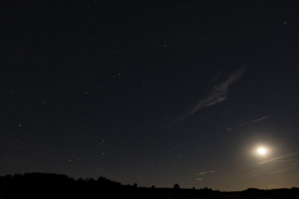 Star moon landscape