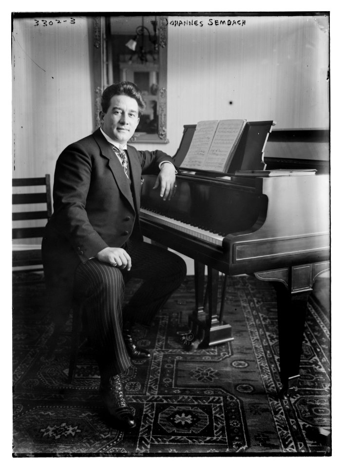 Johannes Sembach at piano LCCN2014698091