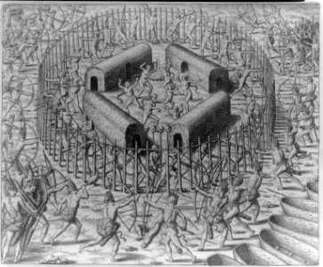 Johannes Staden helps to defend the Indians who captured him against the Tuppin Tkins LCCN2007677250