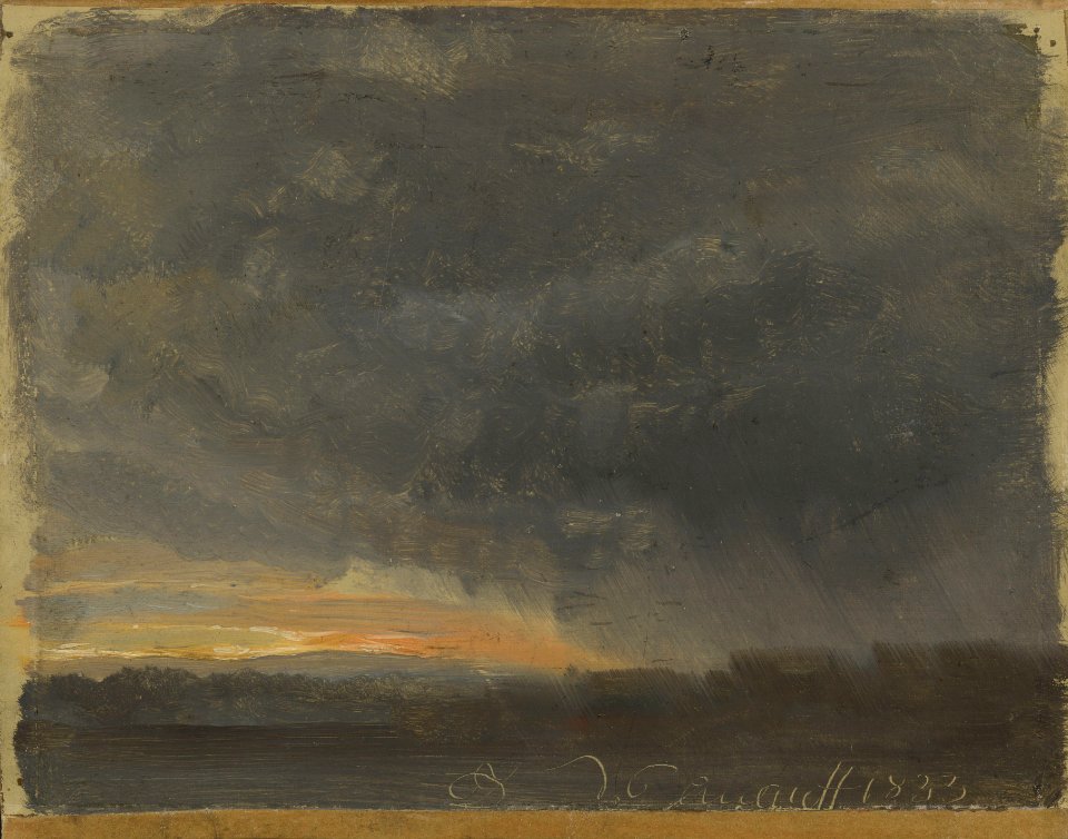 Johan Christian Dahl - Storm Clouds with Rain - NG.M.01733 - National Museum of Art, Architecture and Design