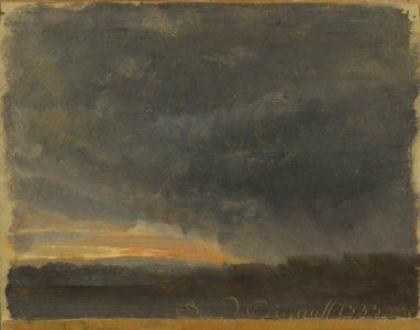Johan Christian Dahl - Storm Clouds with Rain - NG.M.01733 - National Museum of Art, Architecture and Design photo