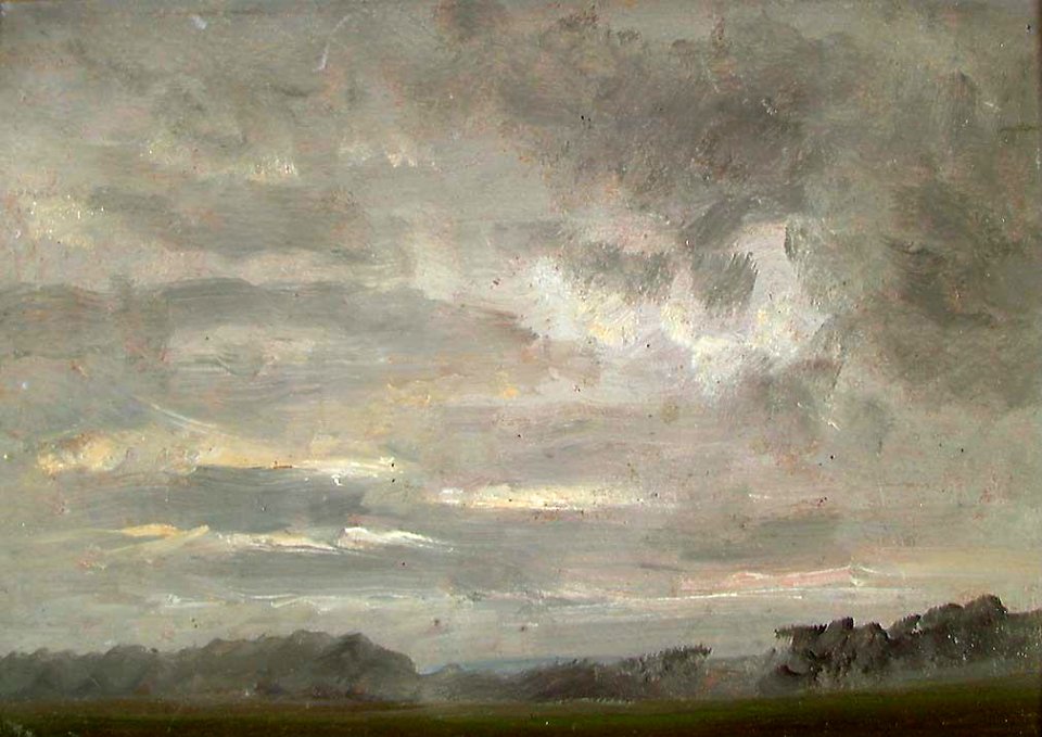 Johan Christian Dahl - Study of Clouds over Fields - NG.M.00426-016 - National Museum of Art, Architecture and Design