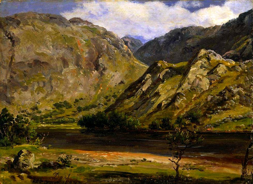 Johan Christian Dahl - Svartediket ved Bergen - NG.M.04292 - National Museum of Art, Architecture and Design
