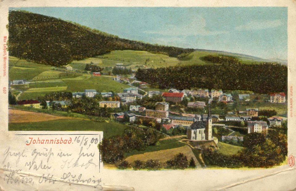 Johannisbad (CZ), Tschechien - Stadtansicht (Zeno Ansichtskarten)