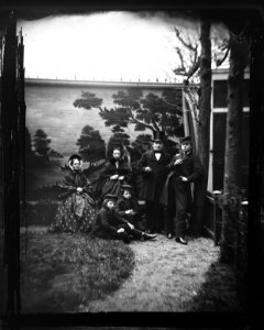 Johan Jacob Bart (1813-1864) (met hoge hoed), scheepsgezagvoerder (max res)
