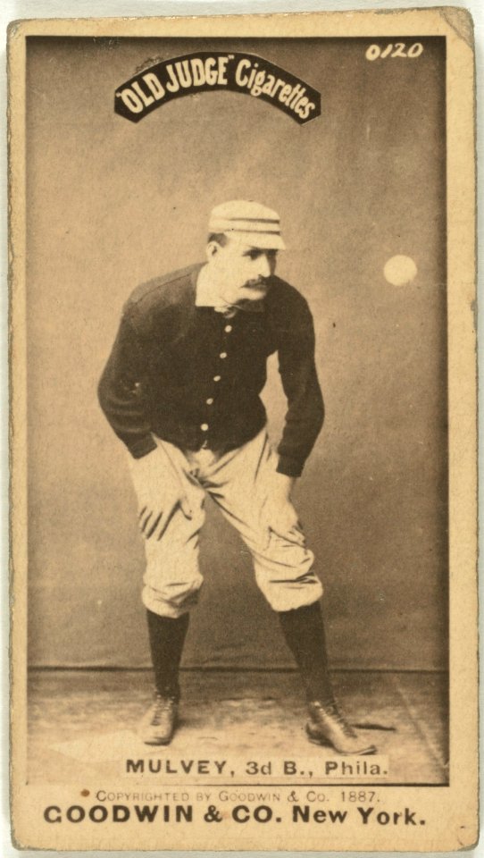 Joe Mulvey, Philadelphia Quakers, baseball card portrait LCCN2007686906