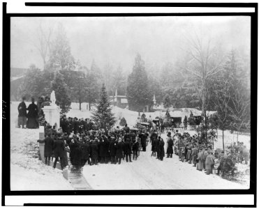 John Alexander Logan's funeral at Hutchinson's vault, Washington, D.C.) - photographed and published by C.M. Bell, Washington, D.C LCCN92500163