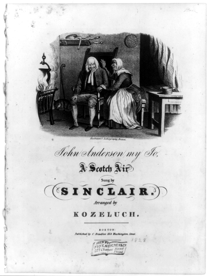 John Anderson, my Jo, a Scotch Air, sung by Sinclair, arranged by Kozeluch LCCN2001701387