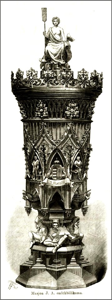 John Andrew Masjon búcsú ezüstserlege, Vasárnapi Ujság, 1857