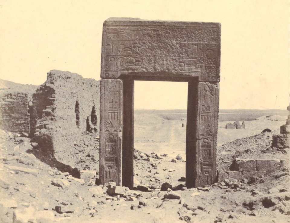 John Beasly Greene (American, born France - (El Assasif, Porte de Granit Rose, No. 2) - Google Art Project