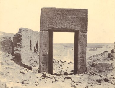 John Beasly Greene (American, born France - (El Assasif, Porte de Granit Rose, No. 2) - Google Art Project