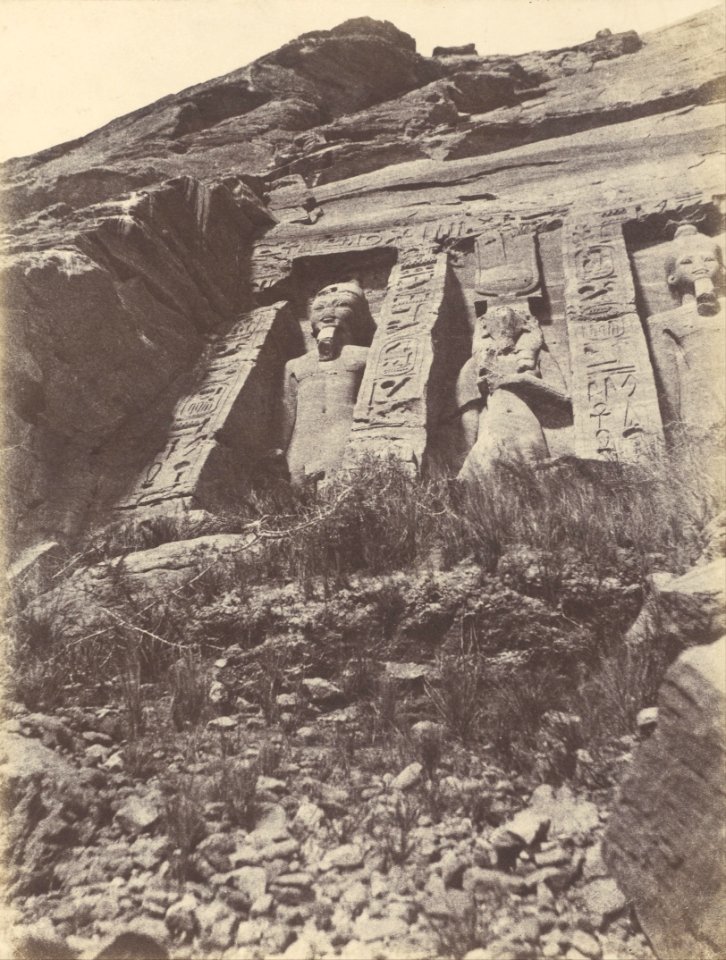 John Beasly Greene (American, born France - (Ibsamboul. Spéos d'Hathor, partie gauche de la façade) - Google Art Project