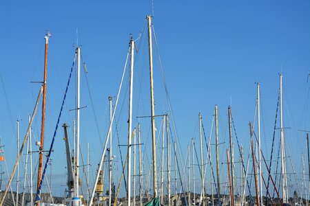 Blue sky port boating