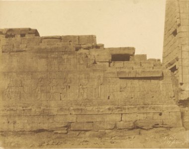 John Beasly Greene (American, born France - (Karnac, Temple au Sud de la Salle Hypostyle, Mur du Sud (Face Extérieure)) - Google Art Project