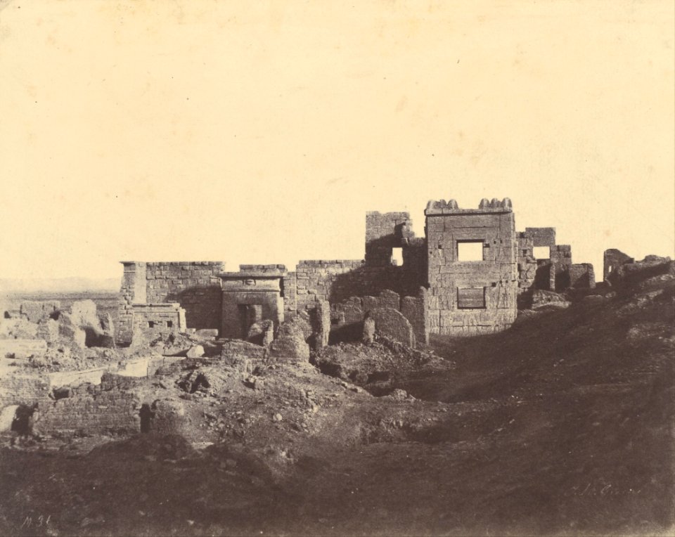 John Beasly Greene (American, born France - (Médinet Habou. Vue prise de l'entrée du Palais de Ramsès Méiamoun) - Google Art Project