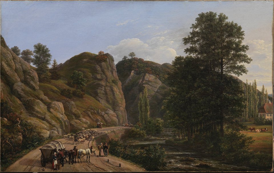 Johan Christian Clausen Dahl - Plauenscher Grund ved Dresden - Statens Museum for Kunst - KMS1252