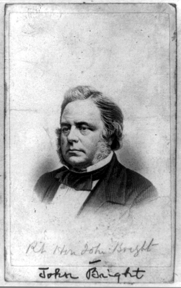 John Bright, head-and-shoulders portrait, facing left LCCN97508336