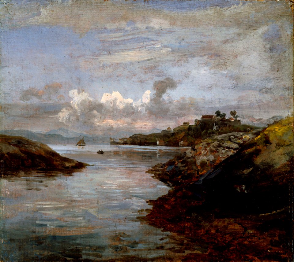 Johan Christian Dahl - Fredriksberg Fortifications on Nordnes in Bergen - NG.M.00426-038 - National Museum of Art, Architecture and Design