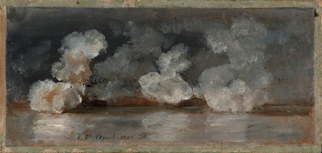 Johan Christian Dahl - Smoke from Cannon Shots - NG.M.00426-012 - National Museum of Art, Architecture and Design photo