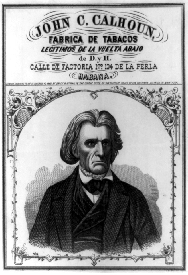 John C. Calhoun, fabrica de tabacos ... LCCN89715864